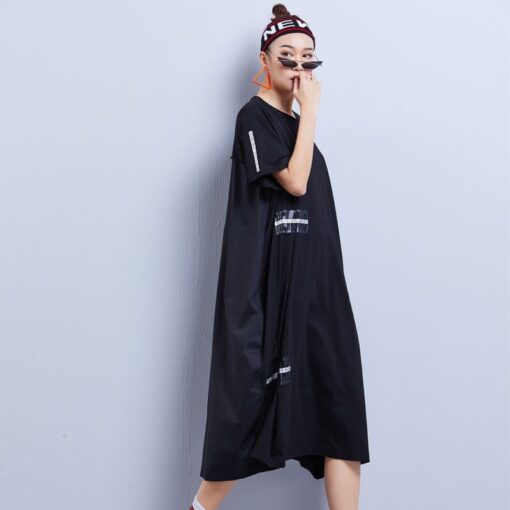 Robe Hippie En Coton À Col Rond – Image 2