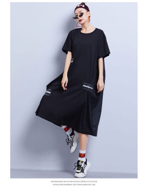 Robe Hippie En Coton À Col Rond – Image 9