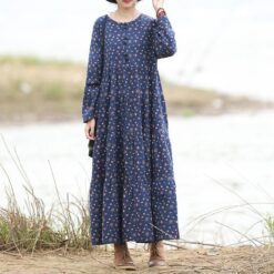 Robe Maxi Hippie Surdimensionnée Florale
