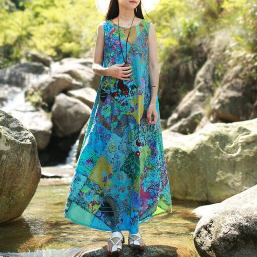 Robe Hippie À Patchwork Rêves Doux