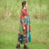 Robe Hippie Sans Manches À Patchwork