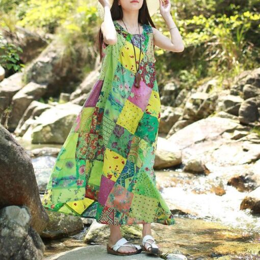 Robe Hippie À Patchwork Rêves Doux – Image 2