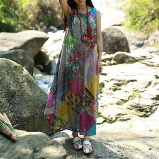 Robe Hippie À Patchwork Rêves Doux – Image 3