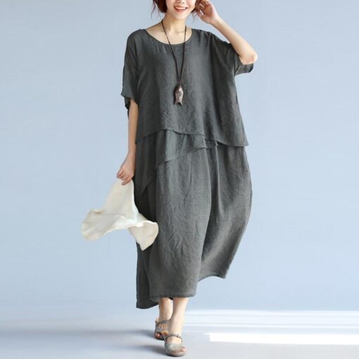 Robe Hippie À Patchwork Irrégulier – Image 4