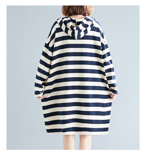 Robe Hippie Rayée À Manches Longues – Image 4