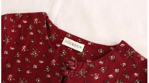 Robe Maxi Hippie Surdimensionnée Florale – Image 8