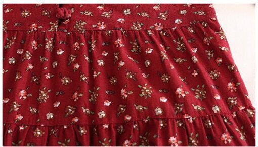 Robe Maxi Hippie Surdimensionnée Florale – Image 11