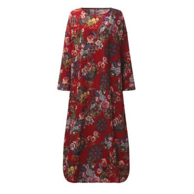 Abstract Flower Hippie Women's Robe main image 1