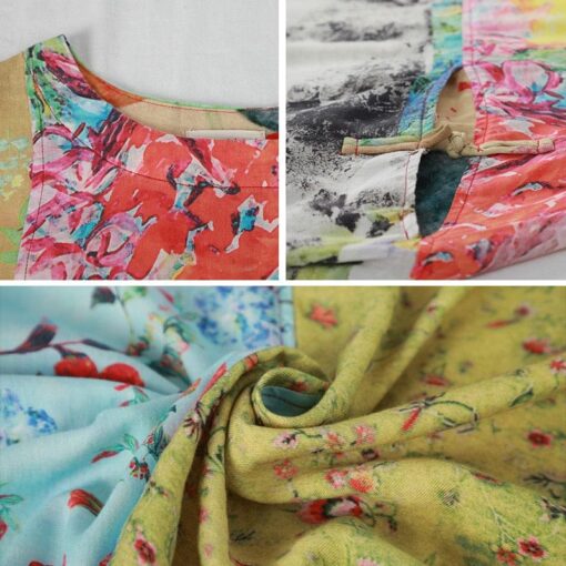 Robe Hippie À Patchwork Abstrait Phoenix – Image 3
