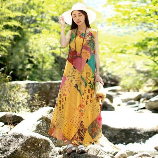 Robe Hippie À Patchwork Rêves Doux – Image 7