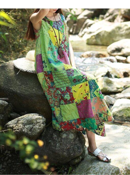 Robe Hippie À Patchwork Rêves Doux – Image 10