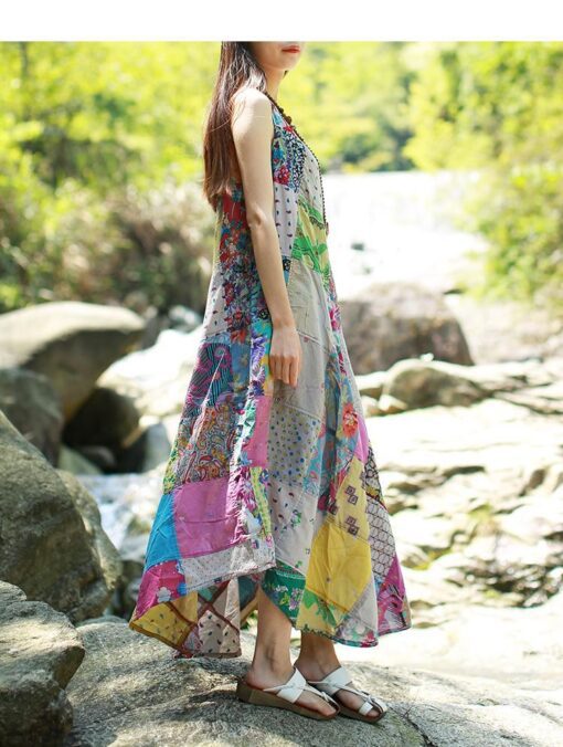 Robe Hippie À Patchwork Rêves Doux – Image 4