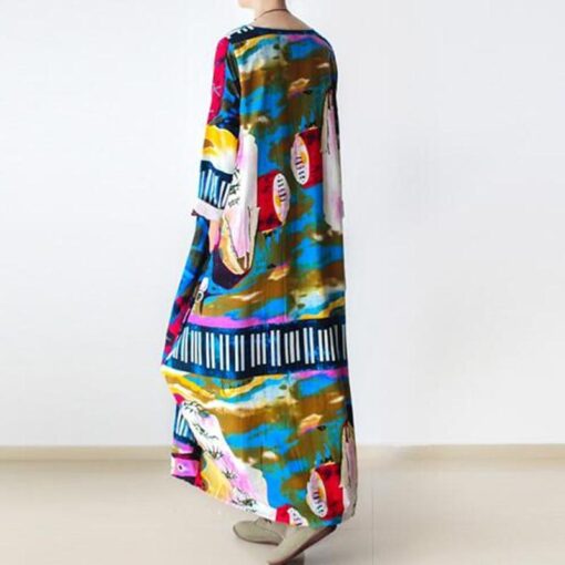 Robe Hippie Abstraite La Voie Des Artistes – Image 4