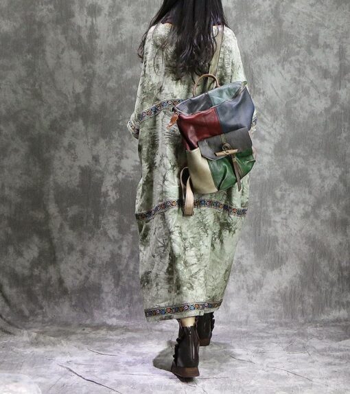 Robe Longue Hippie Chic Brodée En Lin – Image 5