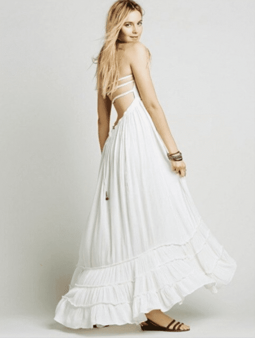 Robe D'Été Fluide Hippie Moderne À Taille Empire – Image 2