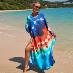 Hippie Robe Arc-En-Ciel Tie-Dye Sérénité