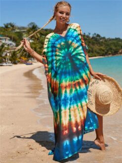 Robe Hippie Rayon De Soleil Tie-Dye