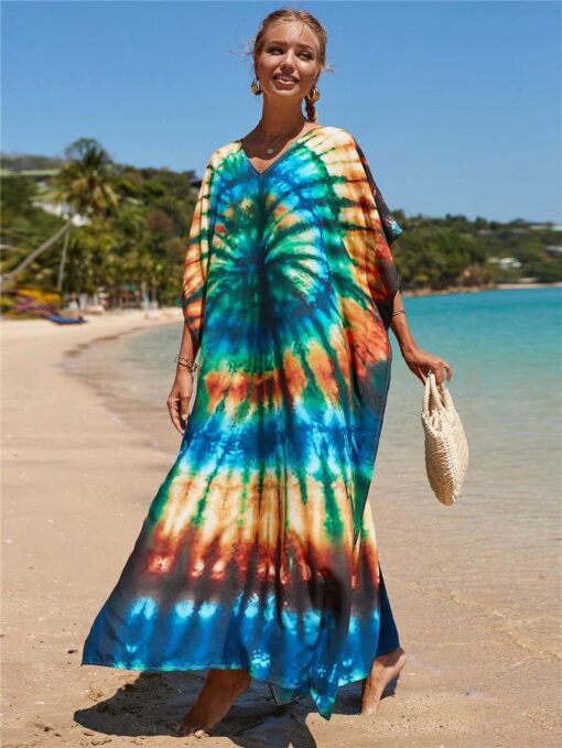 Robe Hippie Rayon De Soleil Tie-Dye – Image 3