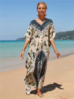 Robe Hippie Chic Verte Talina