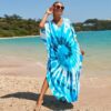 Robe Hippie Imprimée Tie-Dye À Col En V Hailey