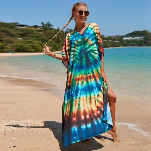 Robe Hippie Rayon De Soleil Tie-Dye – Image 5