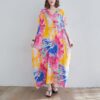 Robe Longue Hippie Chic Surdimensionnée