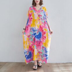 Robe Longue Hippie Chic Surdimensionnée