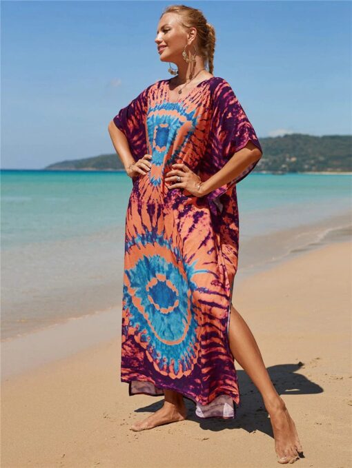 Robe Hippie Chic Tie-Dye Céleste – Image 2