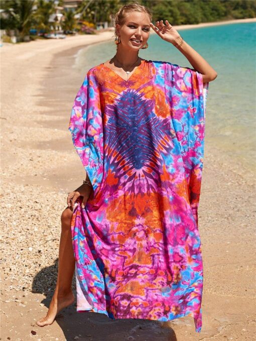 Robe Hippie Tie-Dye Éclairée – Image 3