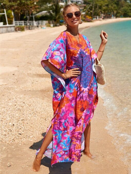 Robe Hippie Tie-Dye Éclairée – Image 5