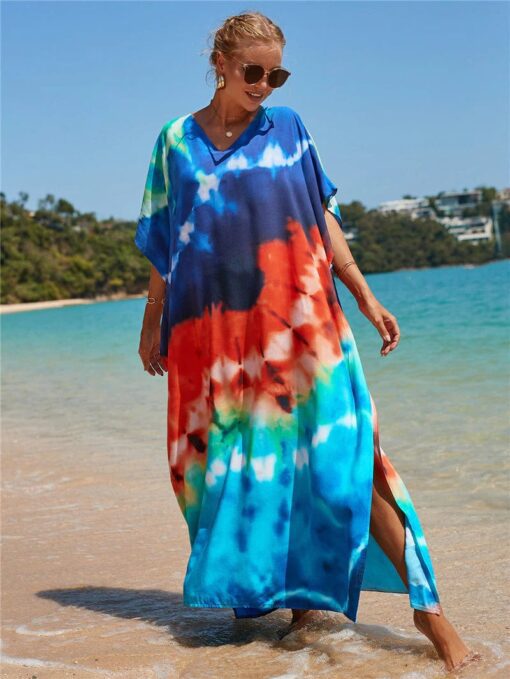 Hippie Robe Arc-En-Ciel Tie-Dye Sérénité – Image 4