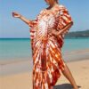 Robe De Plage Hippie Tie-Dye Grande Taille