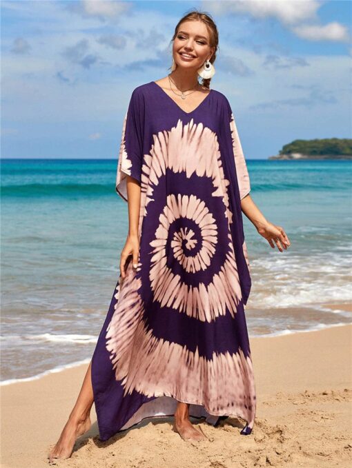 Robe Hippie Tie-Dye Grande Taille – Image 2