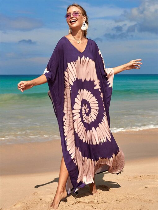 Robe Hippie Tie-Dye Grande Taille – Image 3