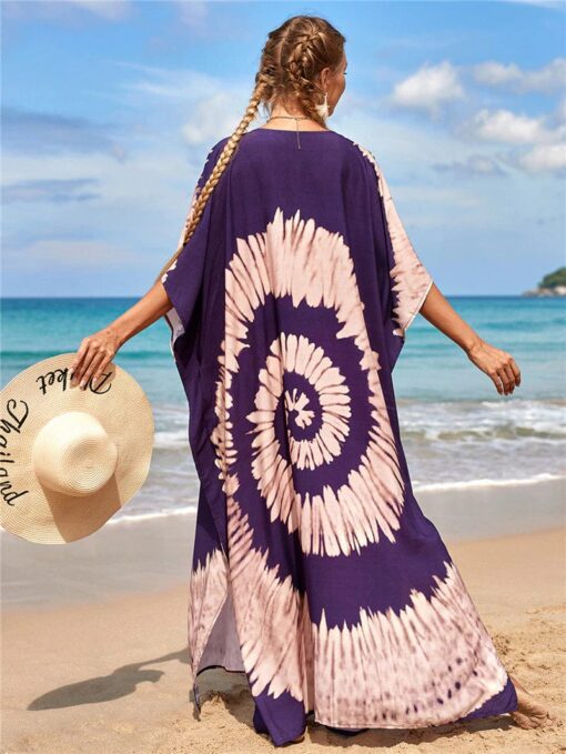Robe Hippie Tie-Dye Grande Taille – Image 4