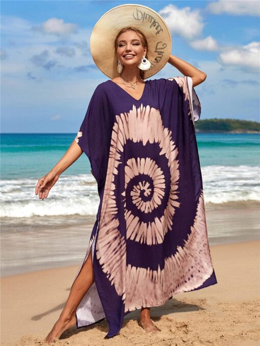 Robe Hippie Tie-Dye Grande Taille – Image 5