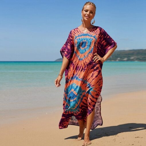 Robe Hippie Chic Tie-Dye Céleste – Image 4