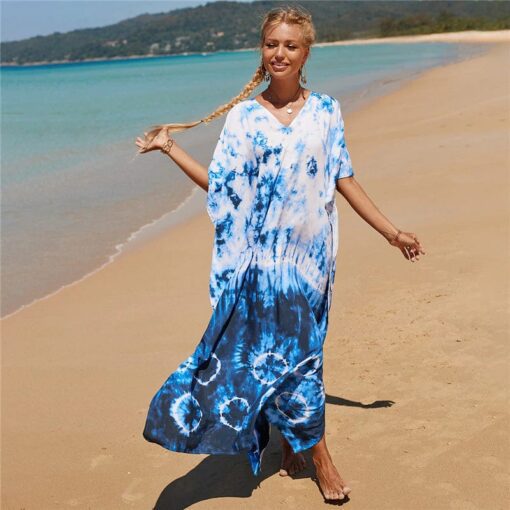 Robe De Plage Hippie Tie-Dye Au Bord De La Mer – Image 2