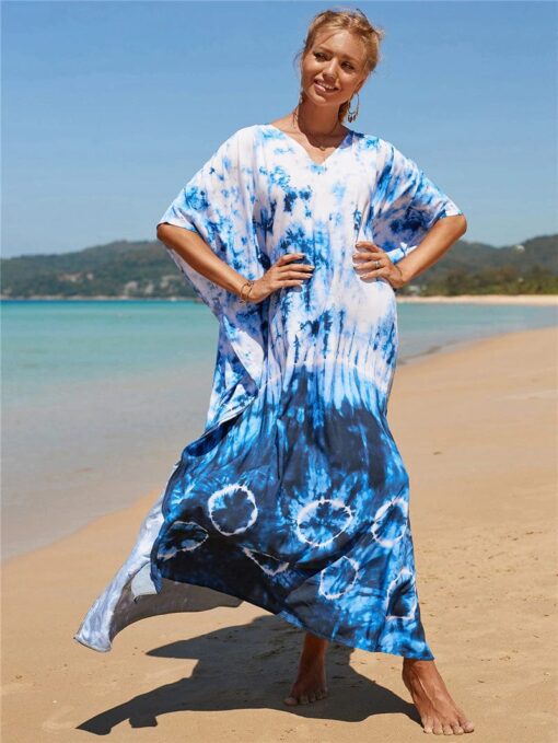 Robe De Plage Hippie Tie-Dye Au Bord De La Mer – Image 3