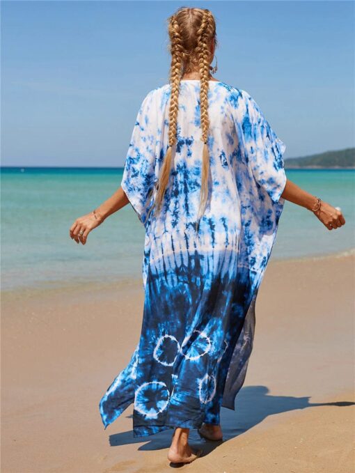 Robe De Plage Hippie Tie-Dye Au Bord De La Mer – Image 5
