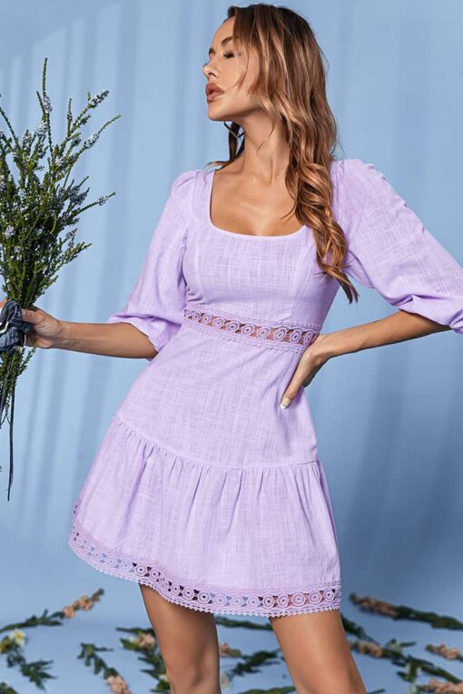 Robe A Lacet Champêtre – Image 3