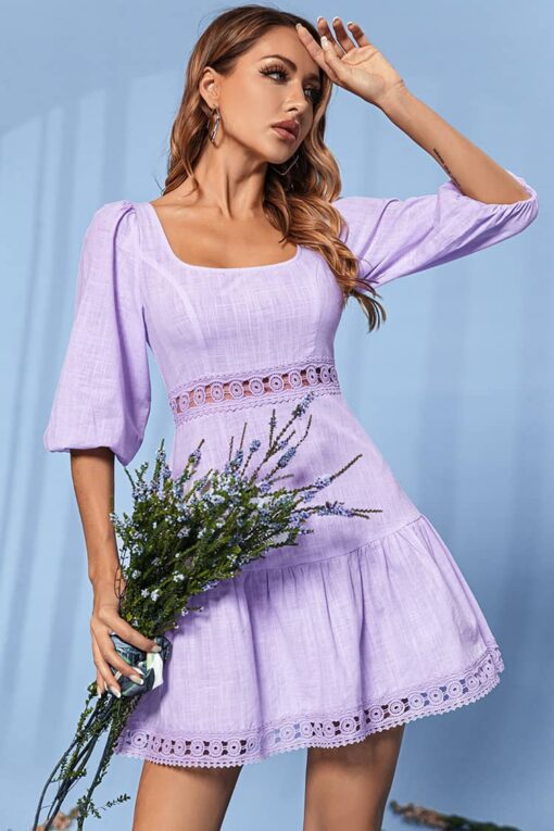 Robe A Lacet Champêtre – Image 5
