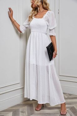 Robe Blanche Champêtre Chic