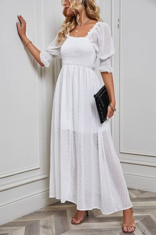 Robe Blanche Champêtre Chic
