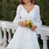 Robe Blanche Champêtre Courte