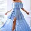 Robe Bleue Invité Mariage Champêtre