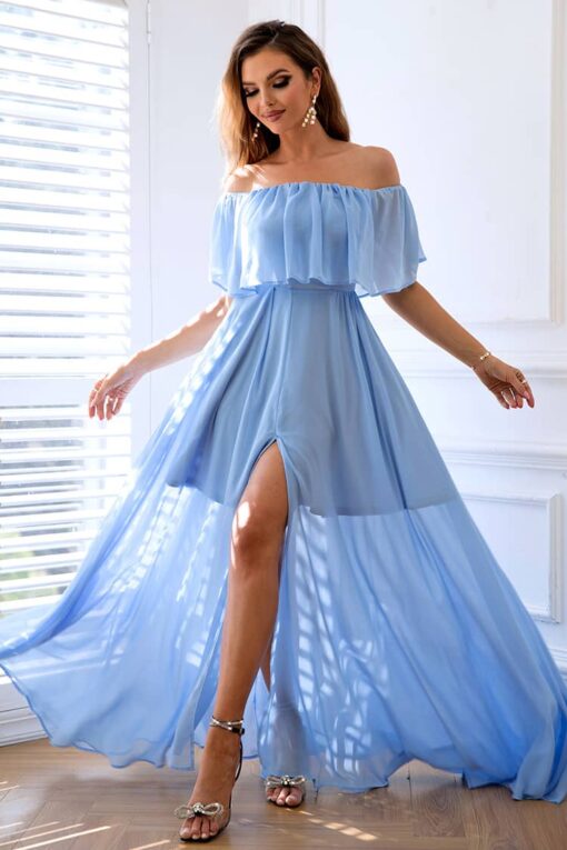 Robe Bleue Invité Mariage Champêtre