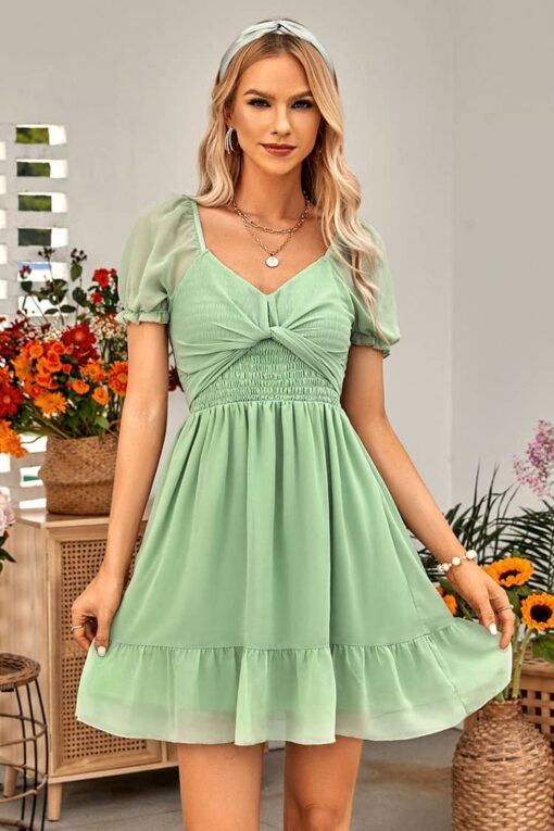 Robe Cérémonie Champêtre Chic Courte – Image 6