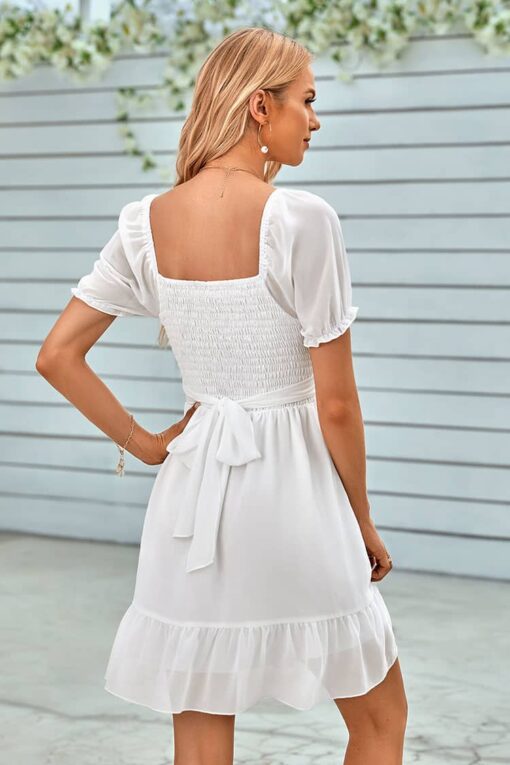 Robe Cérémonie Champêtre Chic Courte – Image 5