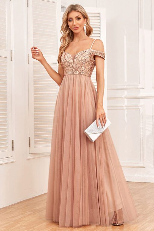 Robe Cérémonie Champêtre Nude